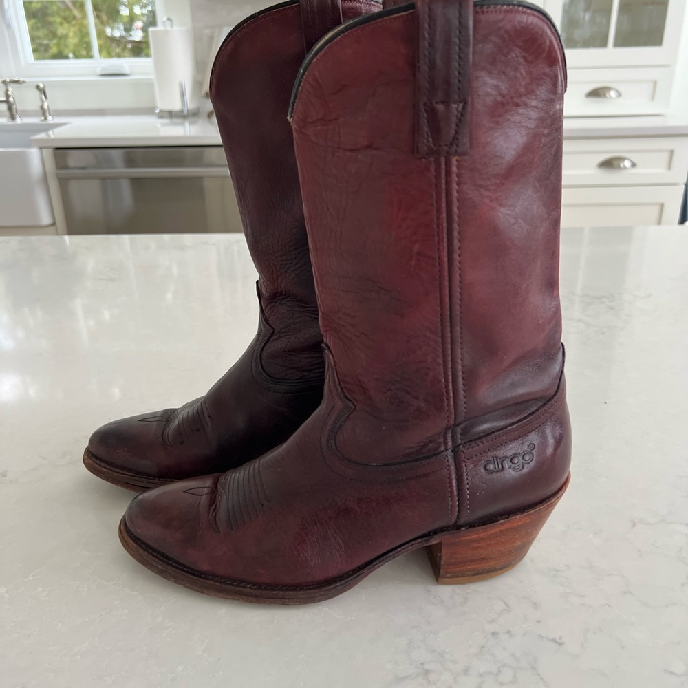Dingo vintage Western Boots - Deep Burgundy